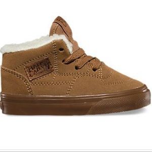 vans suede fleece half cab baby shoes